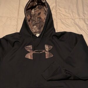 Under Armour Men's Black Camo Logo Hoodie